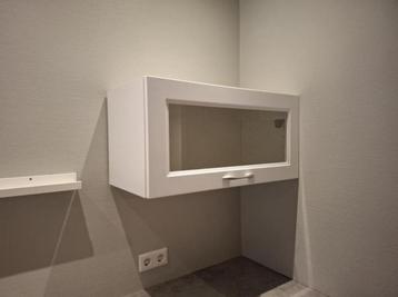 Ikea Metod Witte Bovenkast met Glazen Deur - Z.G.A.N. - afbeelding 3 Ikea Metod Witte Bovenkast met Glazen Deur - Z.G.A.N. - afbeelding 3