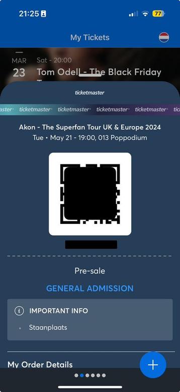 AKON | 4x Staanplaats kaarten/Floorticket | Europe 2024 Tour