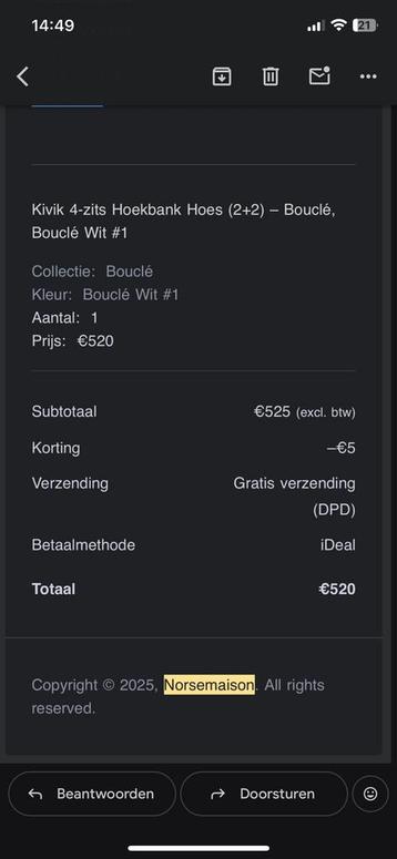 Hoes Ikea KIVIK 4-zit wit bouclé Norsemaison - afbeelding 8 Hoes Ikea KIVIK 4-zit wit bouclé Norsemaison - afbeelding 8