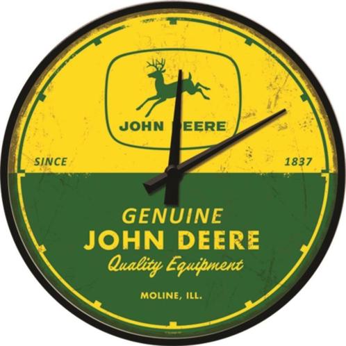 John Deere genuine quality reclame klok wandklok woondeco, Verzamelen, Merken en Reclamevoorwerpen, Nieuw, Ophalen of Verzenden