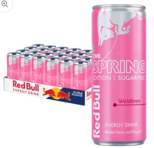3 Tray:Red Bull Spring Limited Editie Sugerfree -) Waldbeere, Diversen, Levensmiddelen, Ophalen of Verzenden