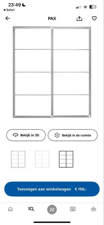 Gratis Ikea Pax Schuifdeuren 200x236 - afbeelding 1 Gratis Ikea Pax Schuifdeuren 200x236 - afbeelding 1
