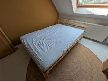 IKEA Neiden bedframe met Ågotnes matras en topper - afbeelding 1 IKEA Neiden bedframe met Ågotnes matras en topper - afbeelding 1