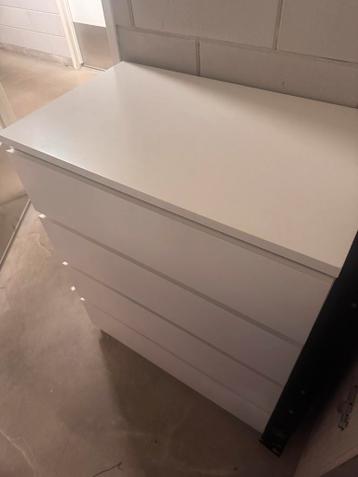 Ikea Malm ladenkast 4 lades 80cm wit - afbeelding 1 Ikea Malm ladenkast 4 lades 80cm wit - afbeelding 1