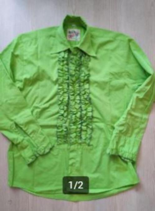 Origineel retro Katoenen Disco Overhemd mt M en L, Kleding | Heren, Carnavalskleding en Feestkleding, Nieuw, Kleding, Maat 48/50 (M)