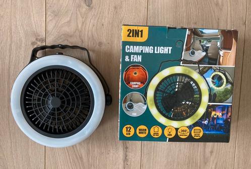 Camping lamp en ventilator, Witgoed en Apparatuur, Ventilatoren, Zo goed als nieuw, Overige, Ophalen of Verzenden