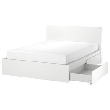 Ikea Malm bed met lades en matrassen - afbeelding 1 Ikea Malm bed met lades en matrassen - afbeelding 1