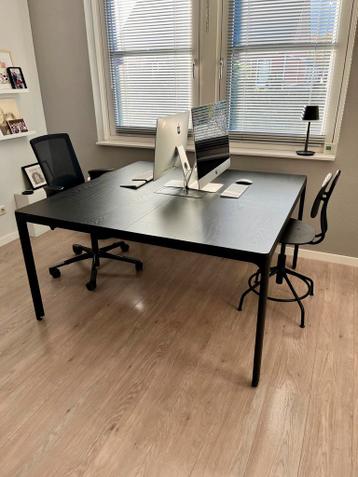 Conferentietafel/bureau 140x140cm. zwart | IKEA Bekant - afbeelding 2 Conferentietafel/bureau 140x140cm. zwart | IKEA Bekant - afbeelding 2