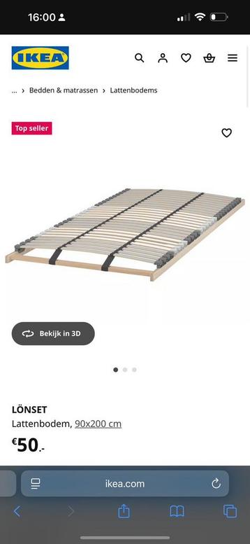 MALM IKEA 1P bed Frame hoog ,wit 90x200cm met 2 lades - afbeelding 4 MALM IKEA 1P bed Frame hoog ,wit 90x200cm met 2 lades - afbeelding 4