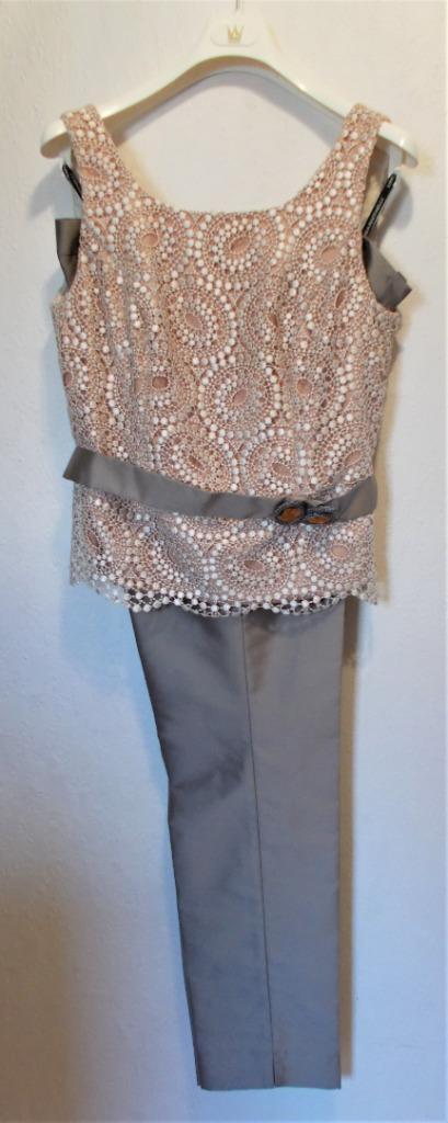 Mooie top met broek van Linea Raffaelli! 42, Kleding | Dames, Broeken en Pantalons, Nieuw, Maat 42/44 (L), Bruin, Lang, Verzenden