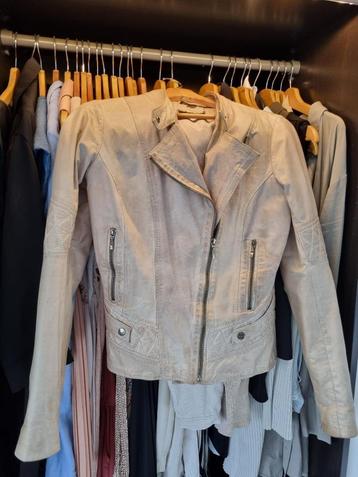 Jacket Jasje Jack Beige Kalfsleer Froccella Italiaans S