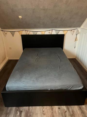 MALM Bedframe 140x200 met lades - Zwartbruin - afbeelding 1 MALM Bedframe 140x200 met lades - Zwartbruin - afbeelding 1