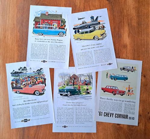 Originele Oldtimer advertenties Chevrolet, Boeken, Auto's | Folders en Tijdschriften, Zo goed als nieuw, Chevrolet, Ophalen of Verzenden