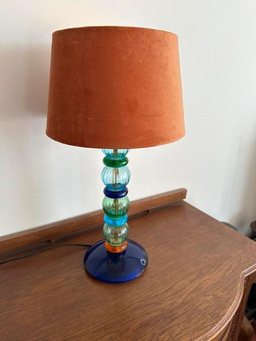 Chique tafellamp van V. Nason & C., Huis en Inrichting, Lampen | Tafellampen, Zo goed als nieuw, 50 tot 75 cm, Glas, Ophalen of Verzenden
