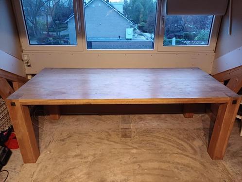 Eiken tafel Goossens, Huis en Inrichting, Tafels | Eettafels, Gebruikt, 50 tot 100 cm, Vijf personen of meer, Rechthoekig, Eikenhout