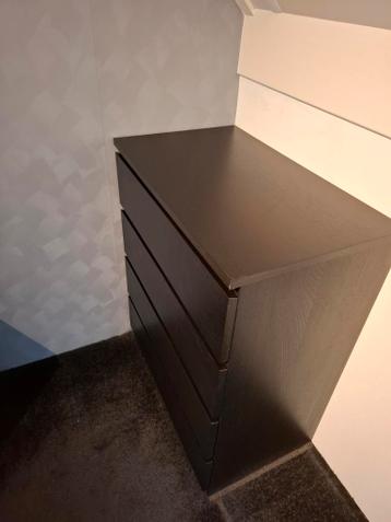 2 mooie Malm kasten van Ikea, zwart, 80x100cm - afbeelding 2 2 mooie Malm kasten van Ikea, zwart, 80x100cm - afbeelding 2