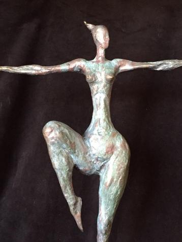 Bronzen vrouw Milo 52cm!! groot abstract zuiver mooi brons