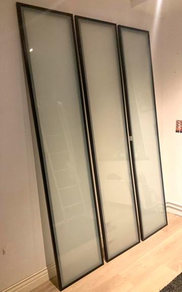 3x IKEA PAX KAST DEUREN zwart/bruin - afbeelding 2 3x IKEA PAX KAST DEUREN zwart/bruin - afbeelding 2