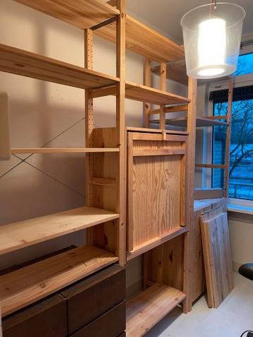 Complete IKEA Ivar Stelling met Bureau en Kast - afbeelding 2 Complete IKEA Ivar Stelling met Bureau en Kast - afbeelding 2