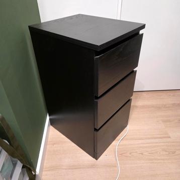Ikea Malm ladekast zwartbruin - 3 lades - afbeelding 3 Ikea Malm ladekast zwartbruin - 3 lades - afbeelding 3