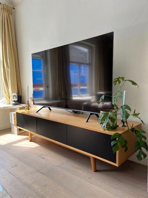 Vintage houten dressoir / TV meubel, Huis en Inrichting, Kasten | Televisiemeubels, Gebruikt, Minder dan 100 cm, 150 tot 200 cm