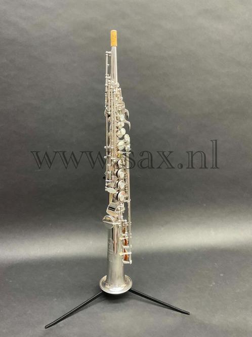 Selmer SA80II Sopraansaxofoon Verzilverd, Muziek en Instrumenten, Blaasinstrumenten | Saxofoons, Zo goed als nieuw, Sopraan, Met koffer