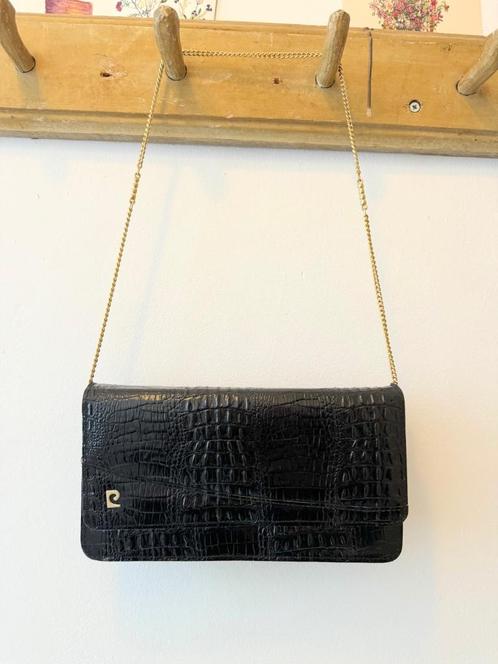 pierre cardin vintage leren tasje clutch 18 x 30, Sieraden, Tassen en Uiterlijk, Tassen | Damestassen, Zo goed als nieuw, Avondtasje