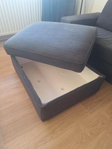 Kivik IKEA 3 zitsbank met hocker met opbergruimte. - afbeelding 4 Kivik IKEA 3 zitsbank met hocker met opbergruimte. - afbeelding 4
