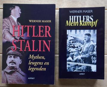 3 boeken Hitler Stalin, door Maser en Bullock
