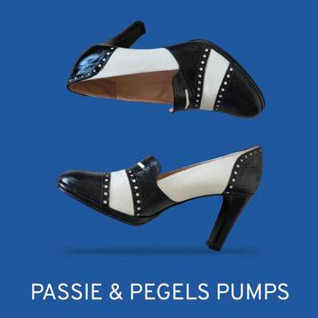 Passie & Pegels pumps zwart wit maat 41 NIEUW 