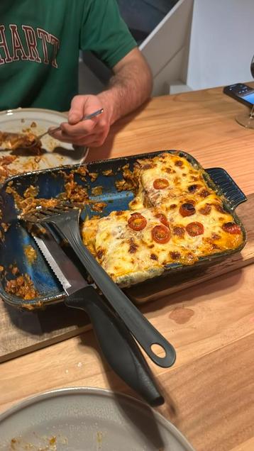 laatste stukje lasagne