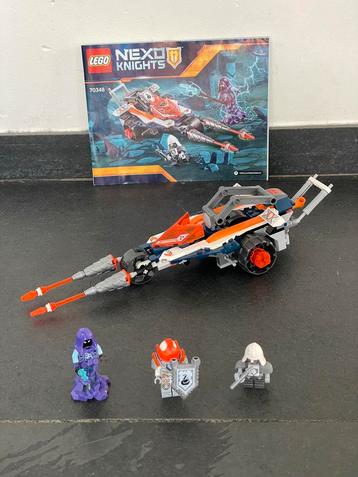 Lego 70348 Nexo Knights Lance’s Twin Jouster compleet.