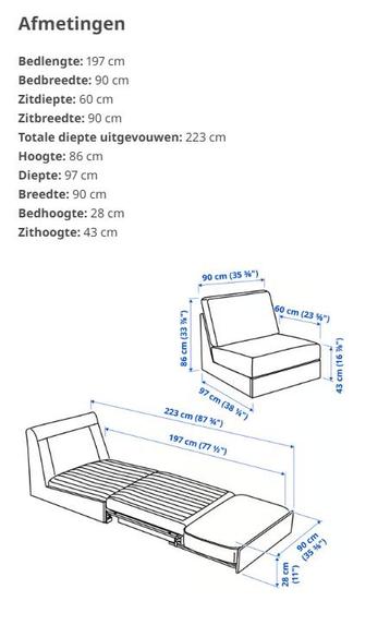 IKEA KIVIK (2 x compacte zit-slaapbank) - afbeelding 7 IKEA KIVIK (2 x compacte zit-slaapbank) - afbeelding 7