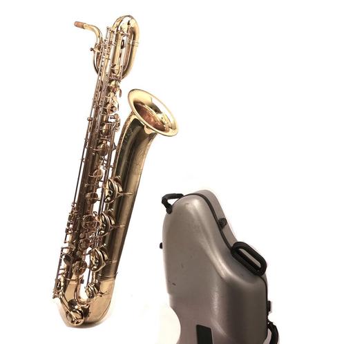 Selmer SA 80 II bariton saxofoon met lage A en BAM koffer, Muziek en Instrumenten, Blaasinstrumenten | Saxofoons, Gebruikt, Bariton