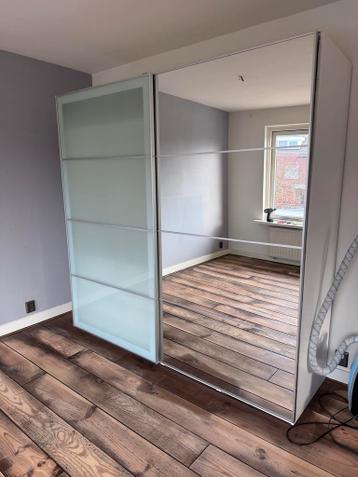 IKEA Pax Schuifdeuren Spiegel/Glas + Rail - afbeelding 3 IKEA Pax Schuifdeuren Spiegel/Glas + Rail - afbeelding 3