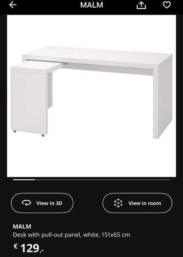 IKEA MALM Desk Black - afbeelding 1 IKEA MALM Desk Black - afbeelding 1