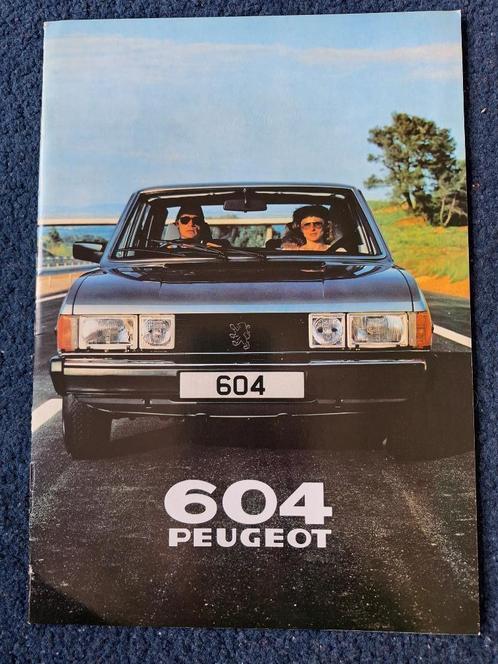 Brochure PEUGEOT 604 - 1980/ GB., Boeken, Auto's | Folders en Tijdschriften, Gelezen, Peugeot, Ophalen of Verzenden