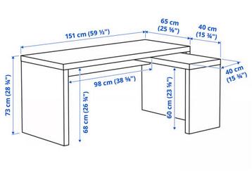 IKEA MALM bureau met uittrekbaar blad - afbeelding 4 IKEA MALM bureau met uittrekbaar blad - afbeelding 4