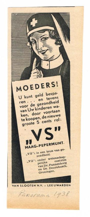 Van Slooten - Advertentie uit Tijdschrift 1938