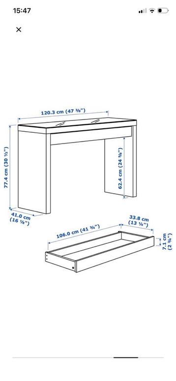 IKEA MALM toilettafel - afbeelding 5 IKEA MALM toilettafel - afbeelding 5