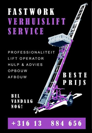 Verhuizen /verhuislift huren/verhuis lift/lift huren