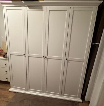 Witte Kledingkast met 4 Deuren - afbeelding 2 Witte Kledingkast met 4 Deuren - afbeelding 2