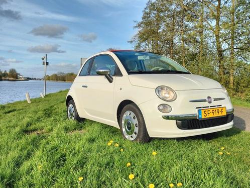 Fiat 500 1.2 C bj 2010 Wit cabrio! Apk tot 15-03-2025, Auto's, Fiat, Particulier, ABS, Airbags, Centrale vergrendeling, Climate control