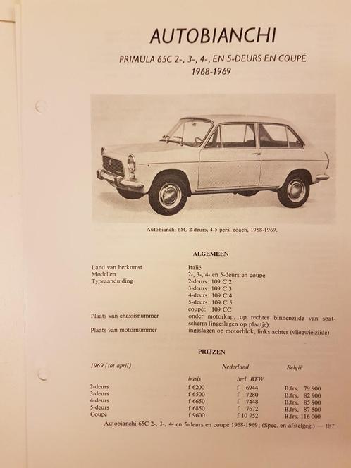 5 x Autobianchi Innocenti Olyslager Kluwer Vraagbaken, Auto diversen, Handleidingen en Instructieboekjes, Ophalen of Verzenden