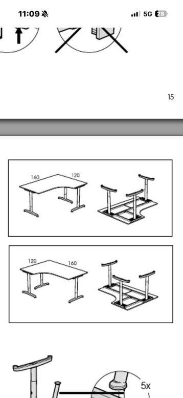 IKEA Bekant hoek bureau - In hoogte verstelbaar - afbeelding 2 IKEA Bekant hoek bureau - In hoogte verstelbaar - afbeelding 2