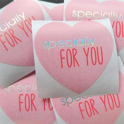 Sluitstickers specially for you hart speciaal voor jou folie, Hobby en Vrije tijd, Stickers en Plaatjes, Nieuw, Meerdere stickers
