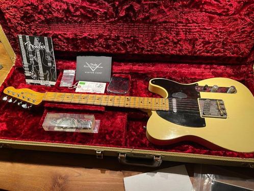 2013 USA Fender Custom Shop 52 Tele Relic Vint. White, Muziek en Instrumenten, Snaarinstrumenten | Gitaren | Elektrisch, Gebruikt