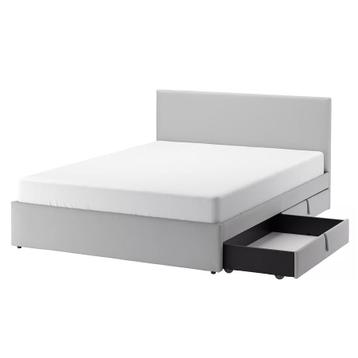 IKEA GLADSTAD bed 160x200 + LONSET lattenbodems - afbeelding 2 IKEA GLADSTAD bed 160x200 + LONSET lattenbodems - afbeelding 2