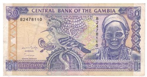 Gambia, 50 Dalasis, 1996, Postzegels en Munten, Bankbiljetten | Afrika, Los biljet, Overige landen, Ophalen of Verzenden