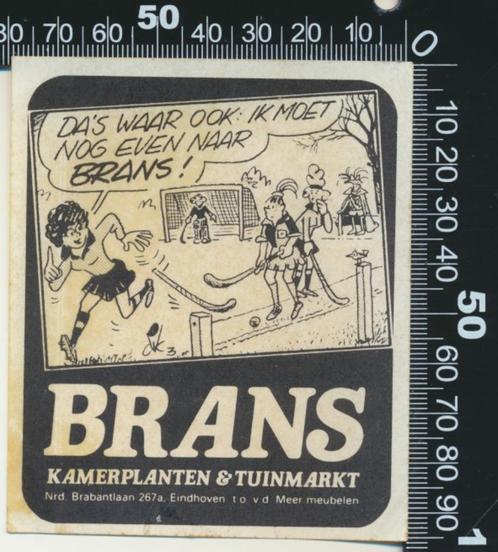 Sticker: Brans Kamerplanten en Tuinmarkt - Eindhoven (6 - De, Verzamelen, Stickers, Ophalen of Verzenden